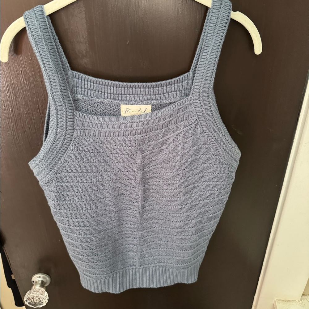 Marled Soft Gray Knit Top